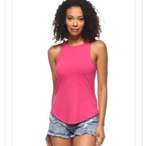 Fushia Racecerback Tank Top